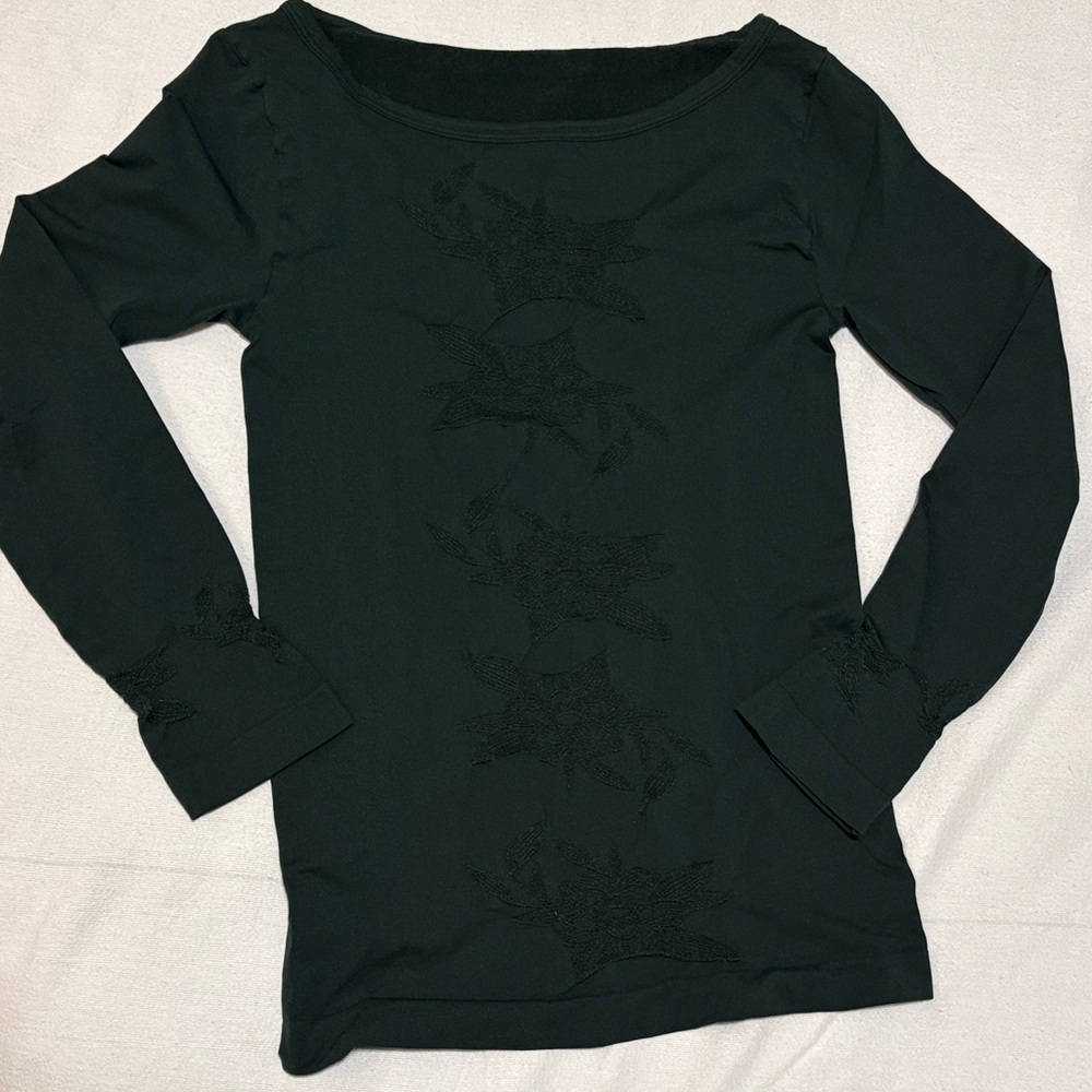 FOREST GREEN STRETCHY TOP